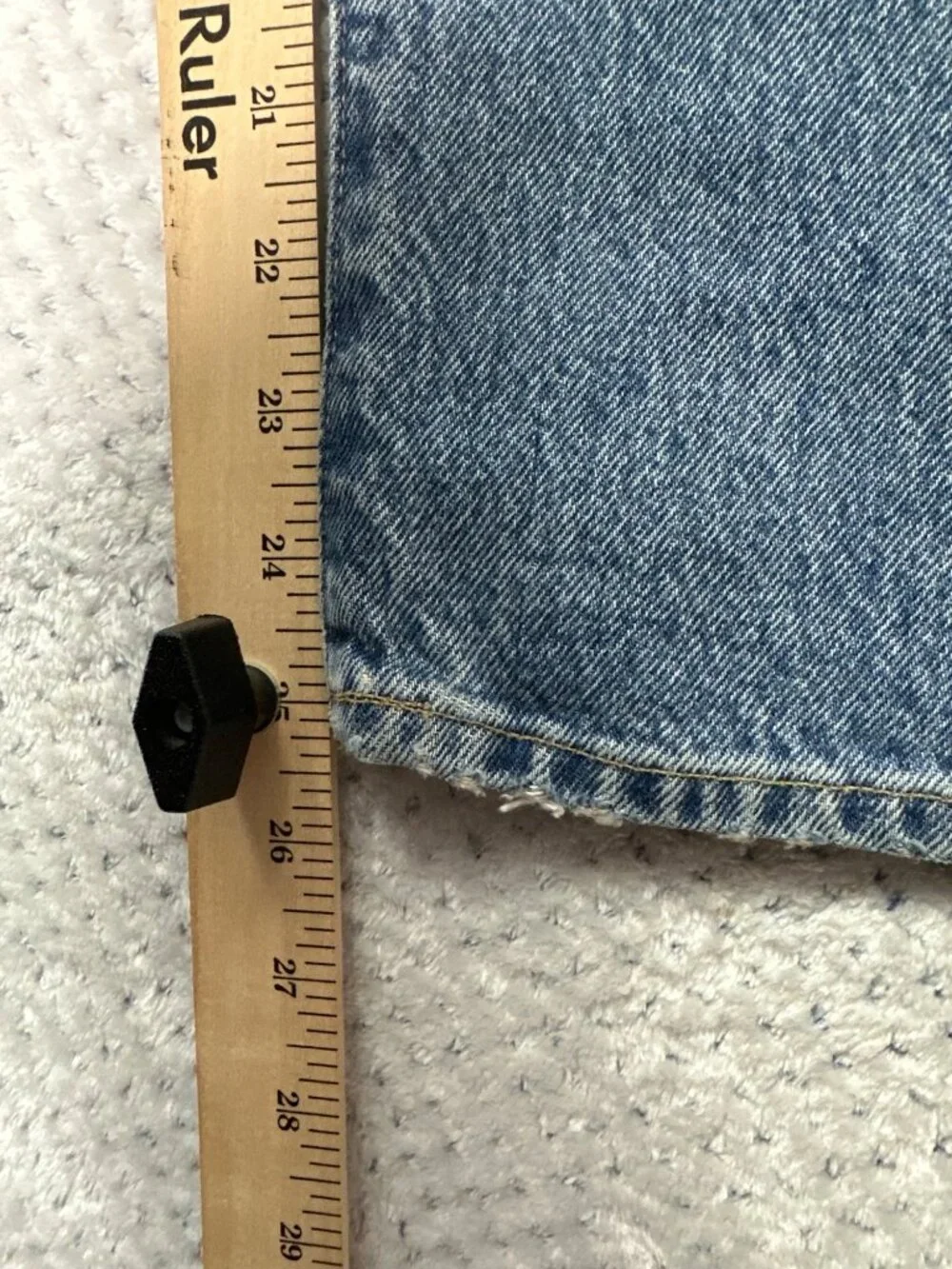 Levi's Made & Crafted Jane Crop Jeans Womens 27 High Rise Button Fly Distressed